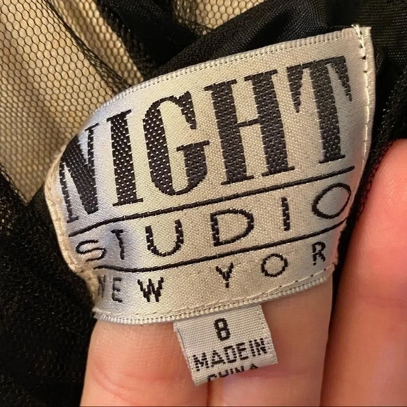 Night Studio • Black Beaded Cocktail Dress - Picture 5 of 6